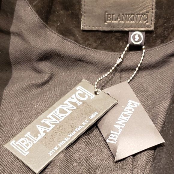 NWT! Blanknyc Men's Suede Moto Jacket  Pitch Black - Picture 6 of 7